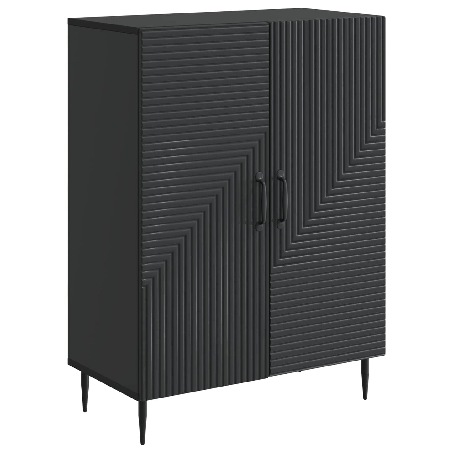 Sideboard Sort 66 x 34,5 x 89,5 cm Konstrueret træ