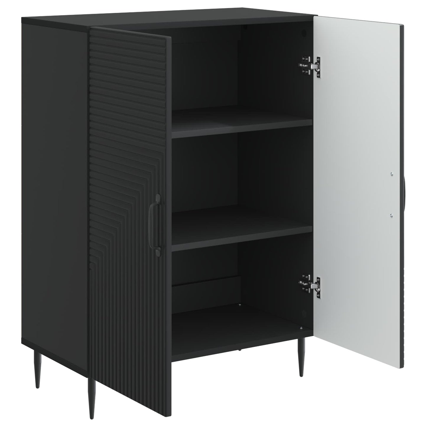 Sideboard Sort 66 x 34,5 x 89,5 cm Konstrueret træ