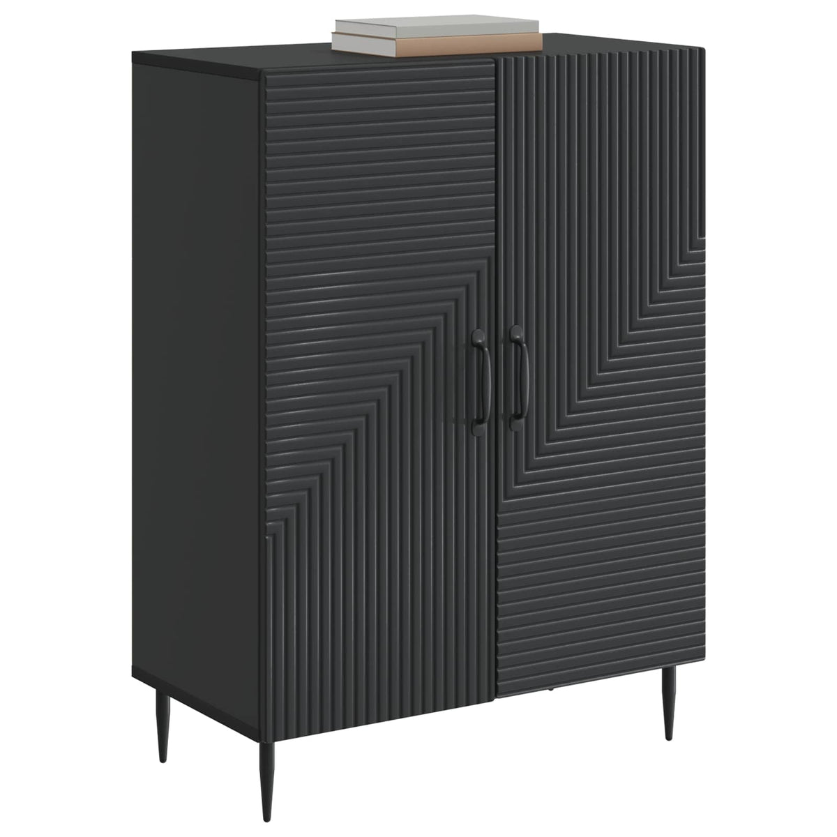 Sideboard Sort 66 x 34,5 x 89,5 cm Konstrueret træ