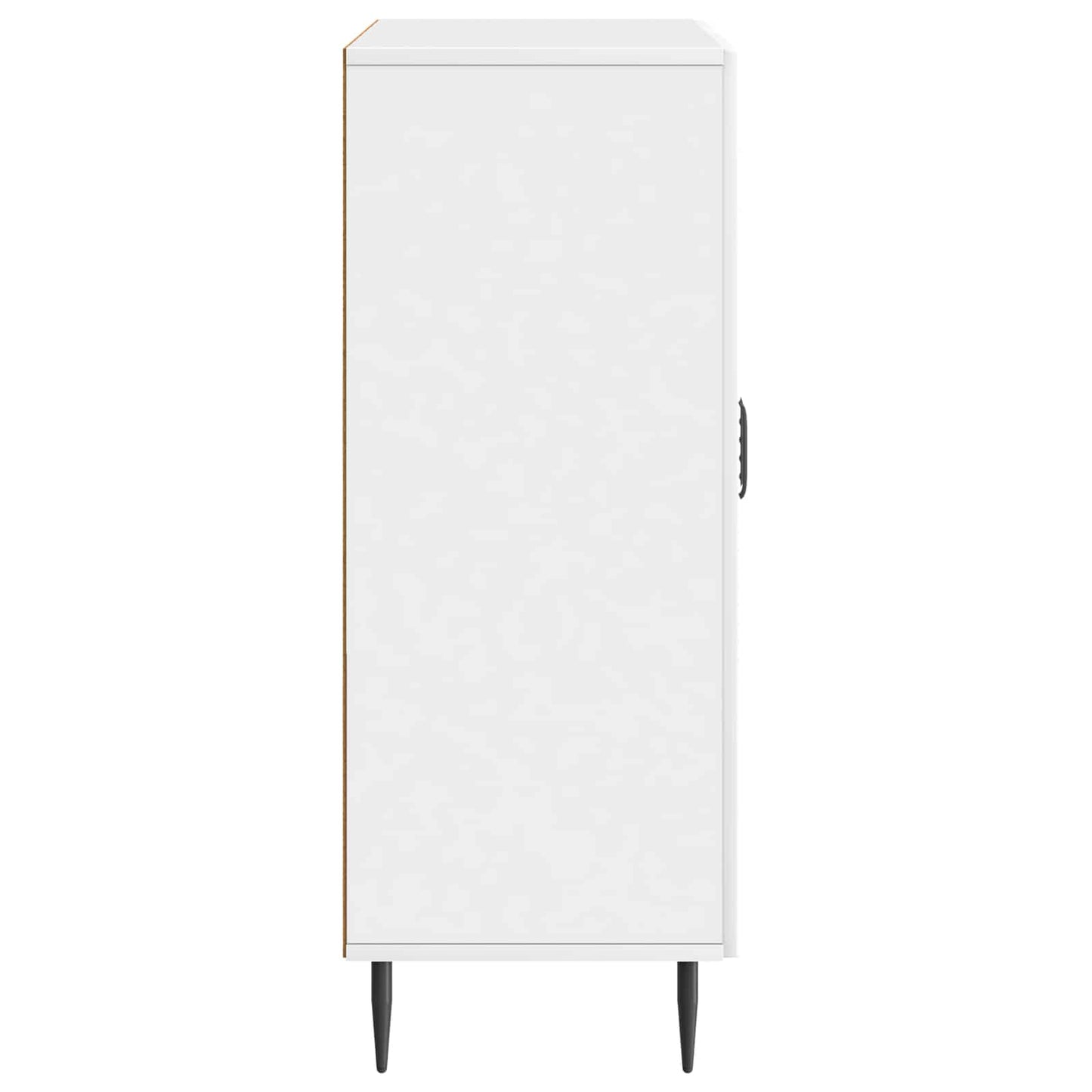 Sideboard Hvid højglans 66 x 34,5 x 89,5 cm Konstrueret træ