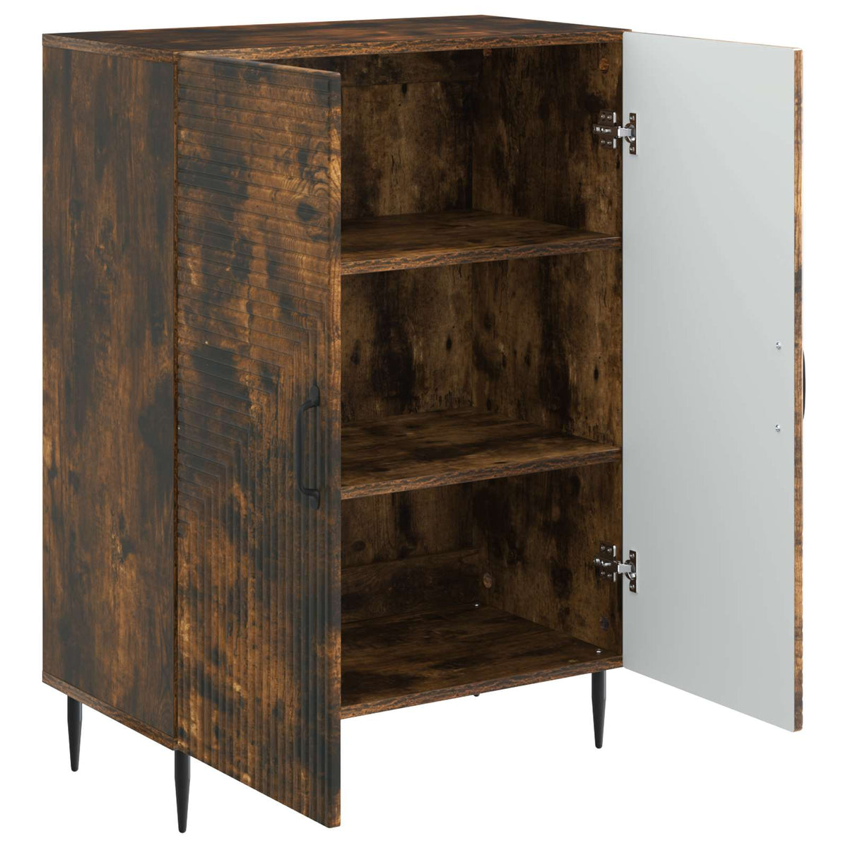 Sideboard Røget eg 66 x 34,5 x 89,5 cm Konstrueret træ