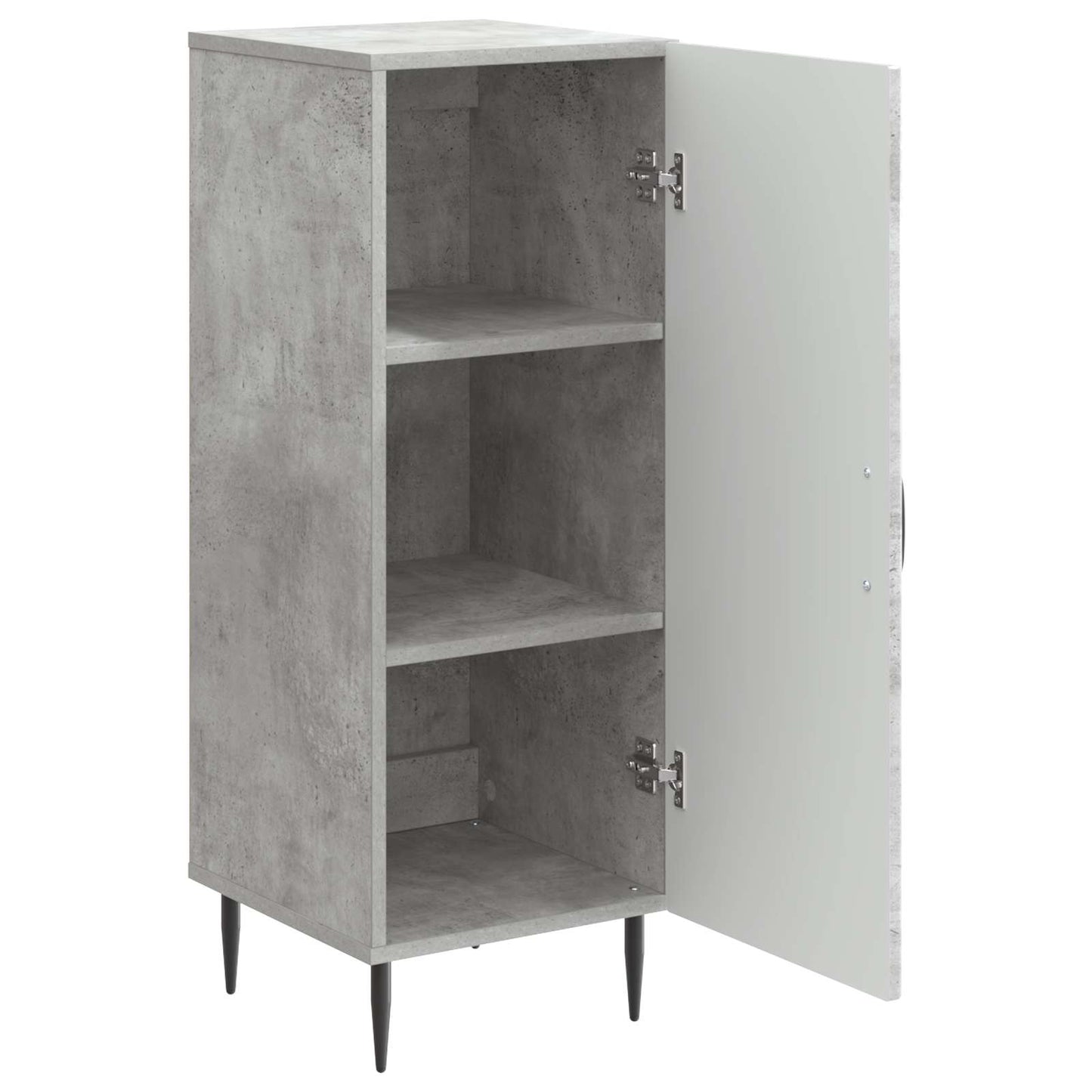 Sideboard Betongrå 33 x 34,5 x 89,5 cm Konstrueret træ