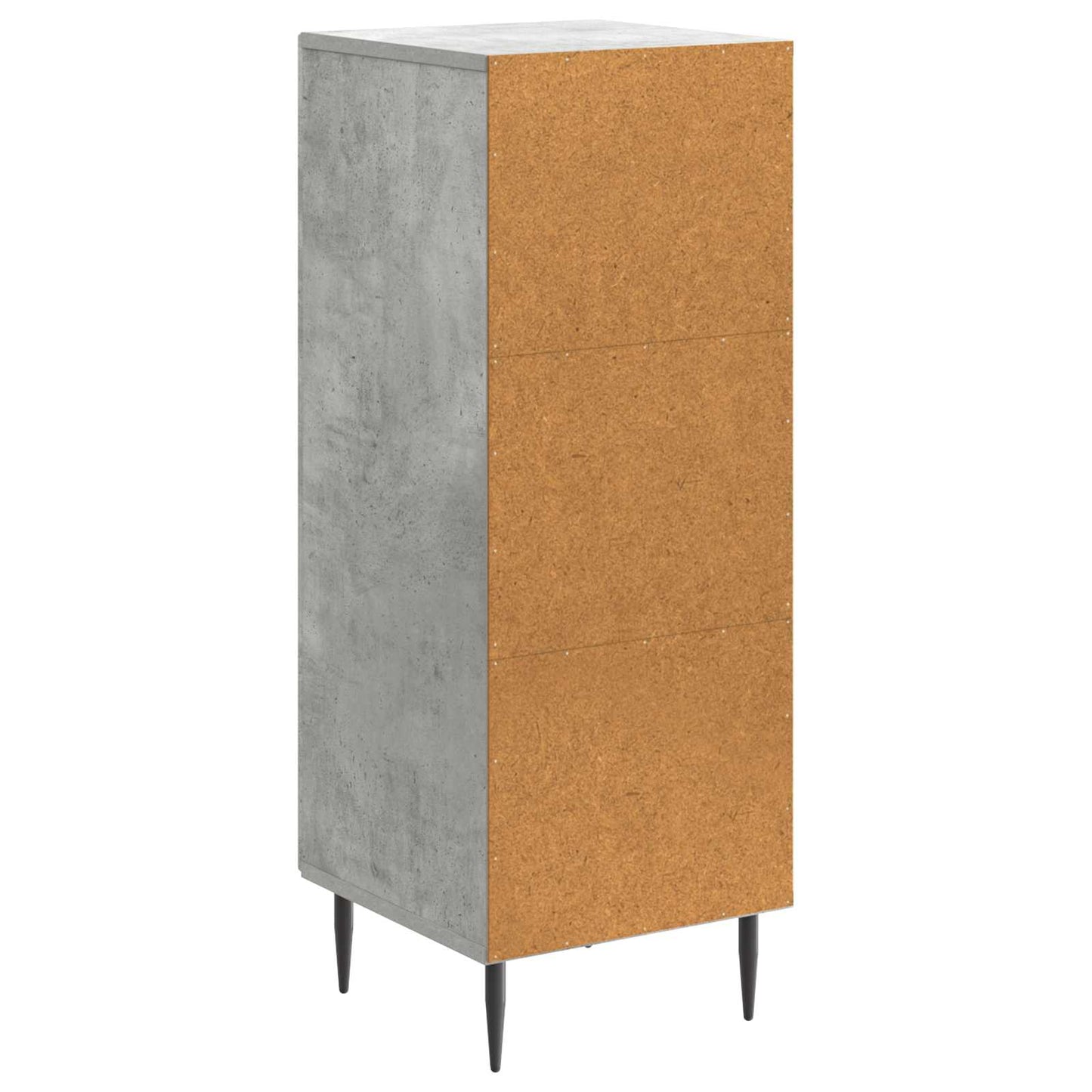 Sideboard Betongrå 33 x 34,5 x 89,5 cm Konstrueret træ