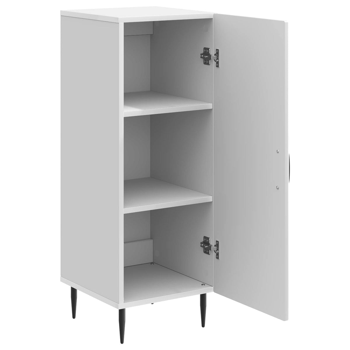 Sideboard Hvid højglans 33 x 34,5 x 89,5 cm Konstrueret træ