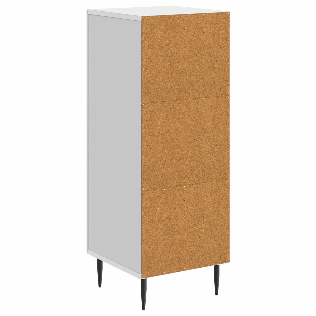 Sideboard Hvid højglans 33 x 34,5 x 89,5 cm Konstrueret træ