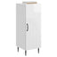 Sideboard Hvid højglans 33 x 34,5 x 89,5 cm Konstrueret træ