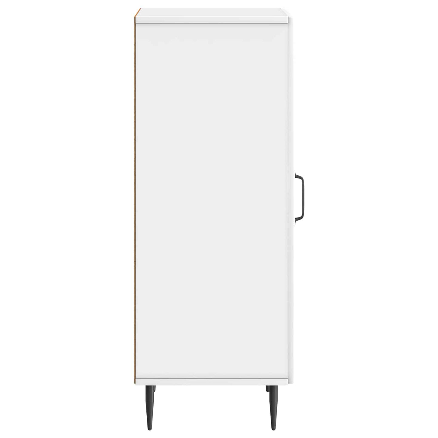 Sideboard Hvid højglans 33 x 34,5 x 89,5 cm Konstrueret træ