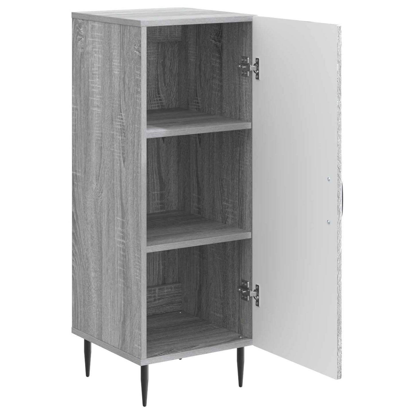 Sideboard Grå sonoma-eg 33 x 34,5 x 89,5 cm Konstrueret træ