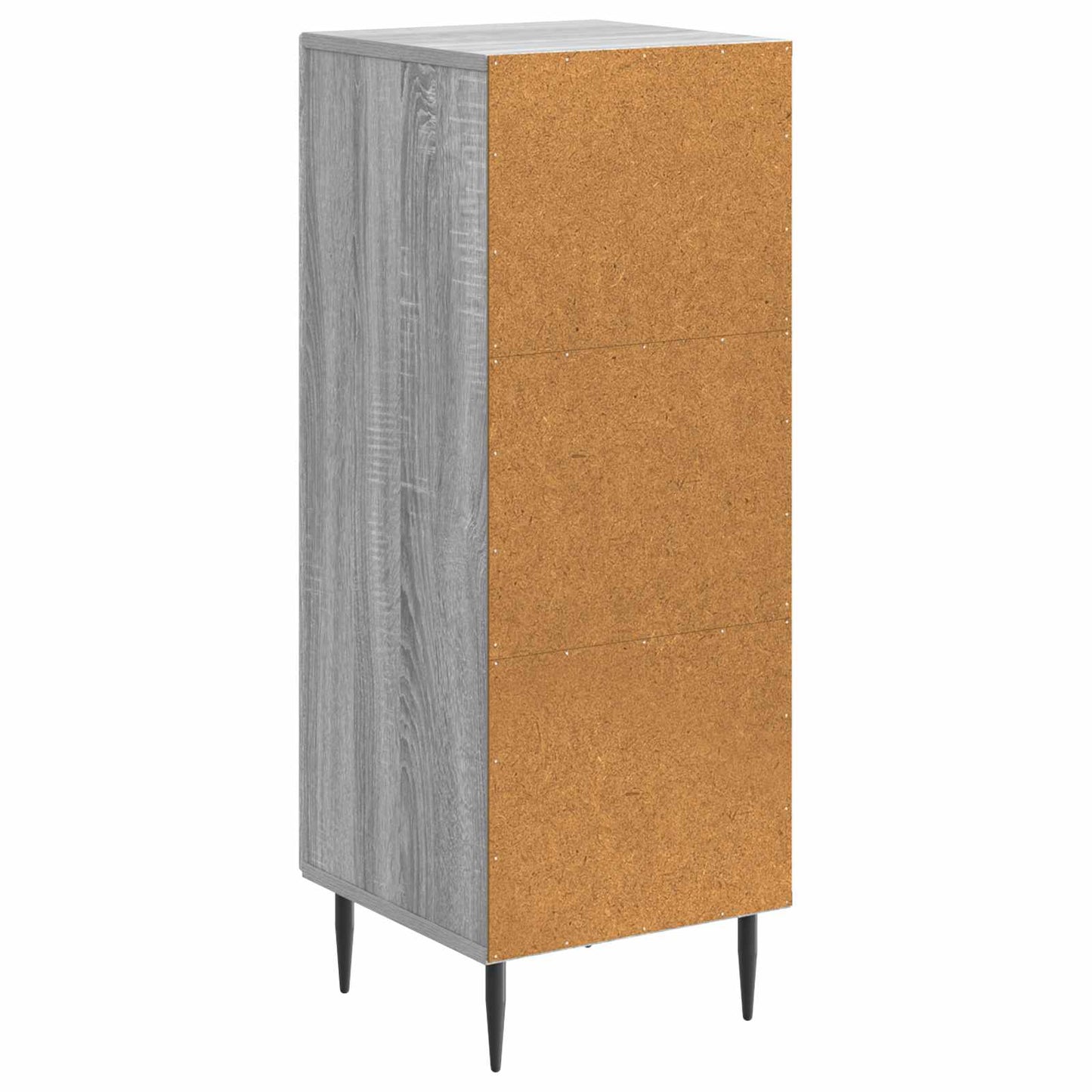 Sideboard Grå sonoma-eg 33 x 34,5 x 89,5 cm Konstrueret træ