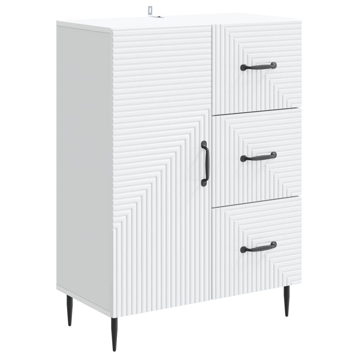 Sideboard Hvid 66 x 34,5 x 89,5 cm Konstrueret træ