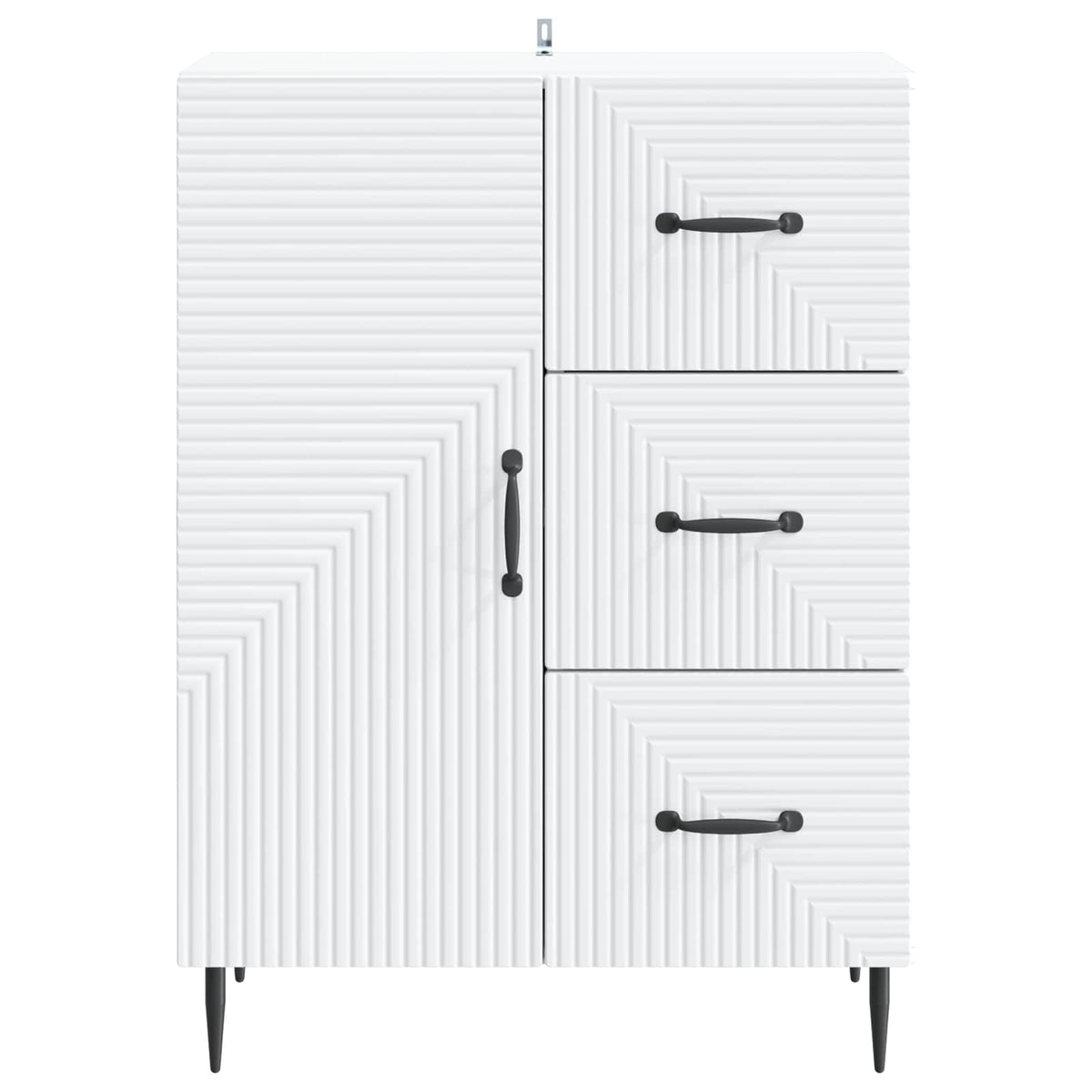 Sideboard Hvid 66 x 34,5 x 89,5 cm Konstrueret træ