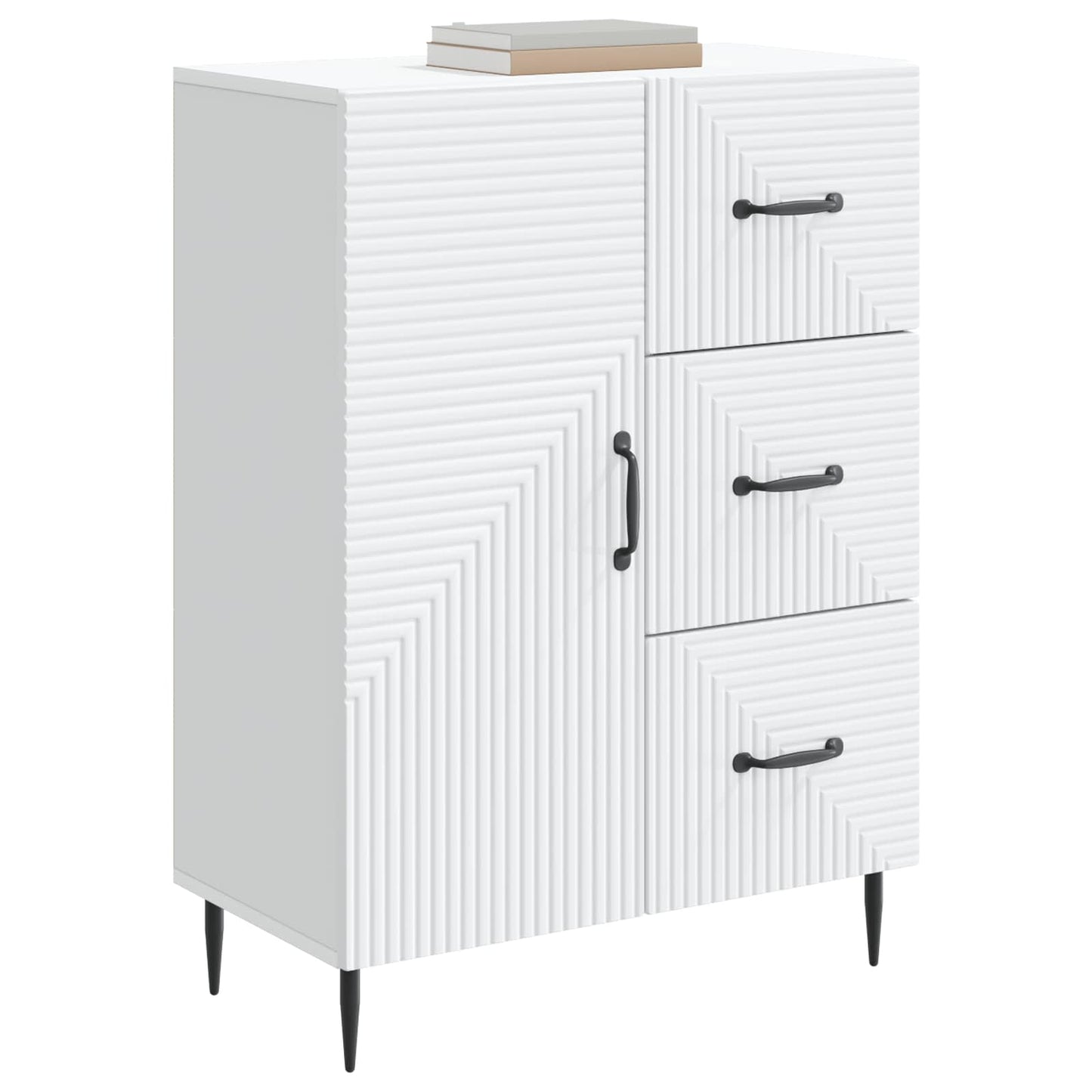 Sideboard Hvid 66 x 34,5 x 89,5 cm Konstrueret træ