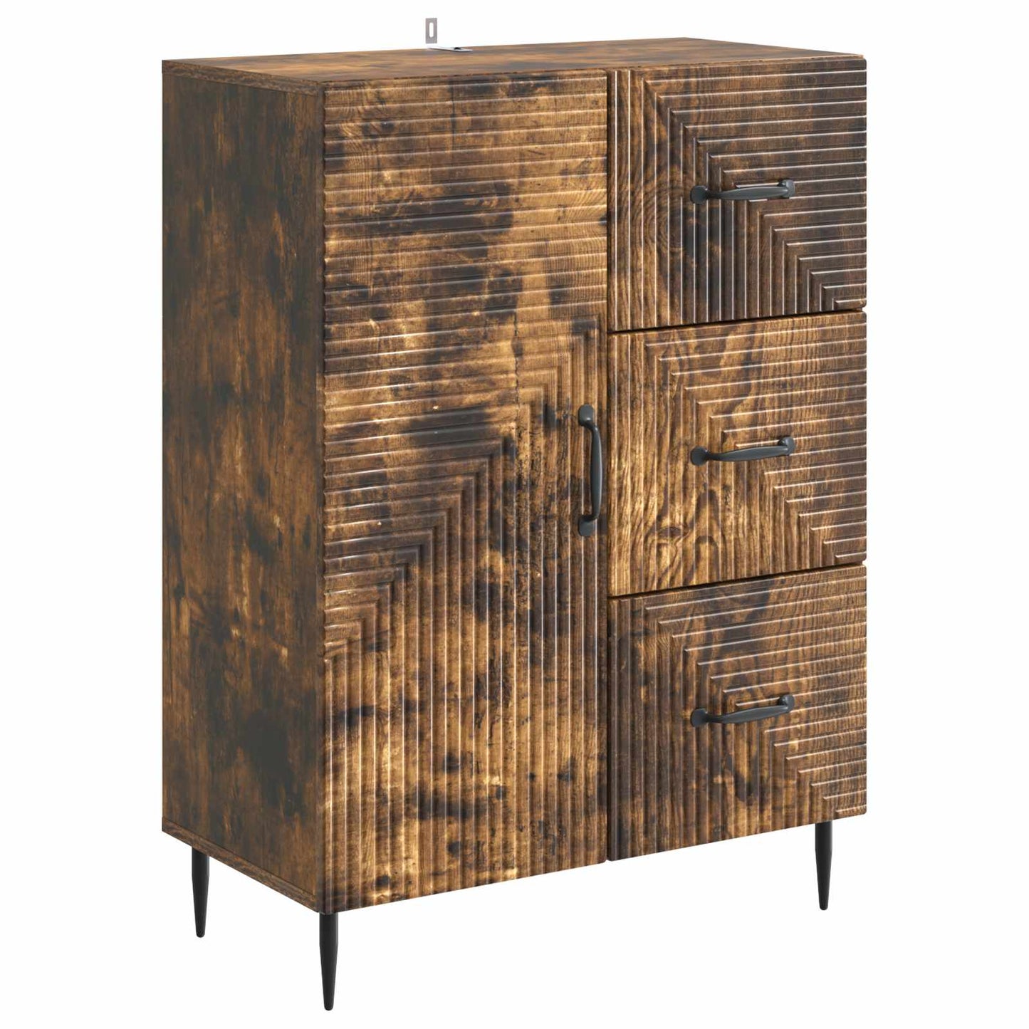 Sideboard Røget eg 66 x 34,5 x 89,5 cm Konstrueret træ