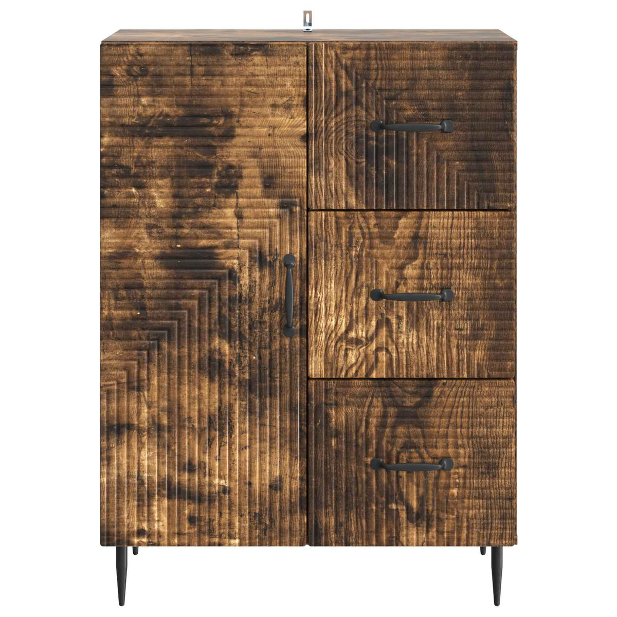 Sideboard Røget eg 66 x 34,5 x 89,5 cm Konstrueret træ