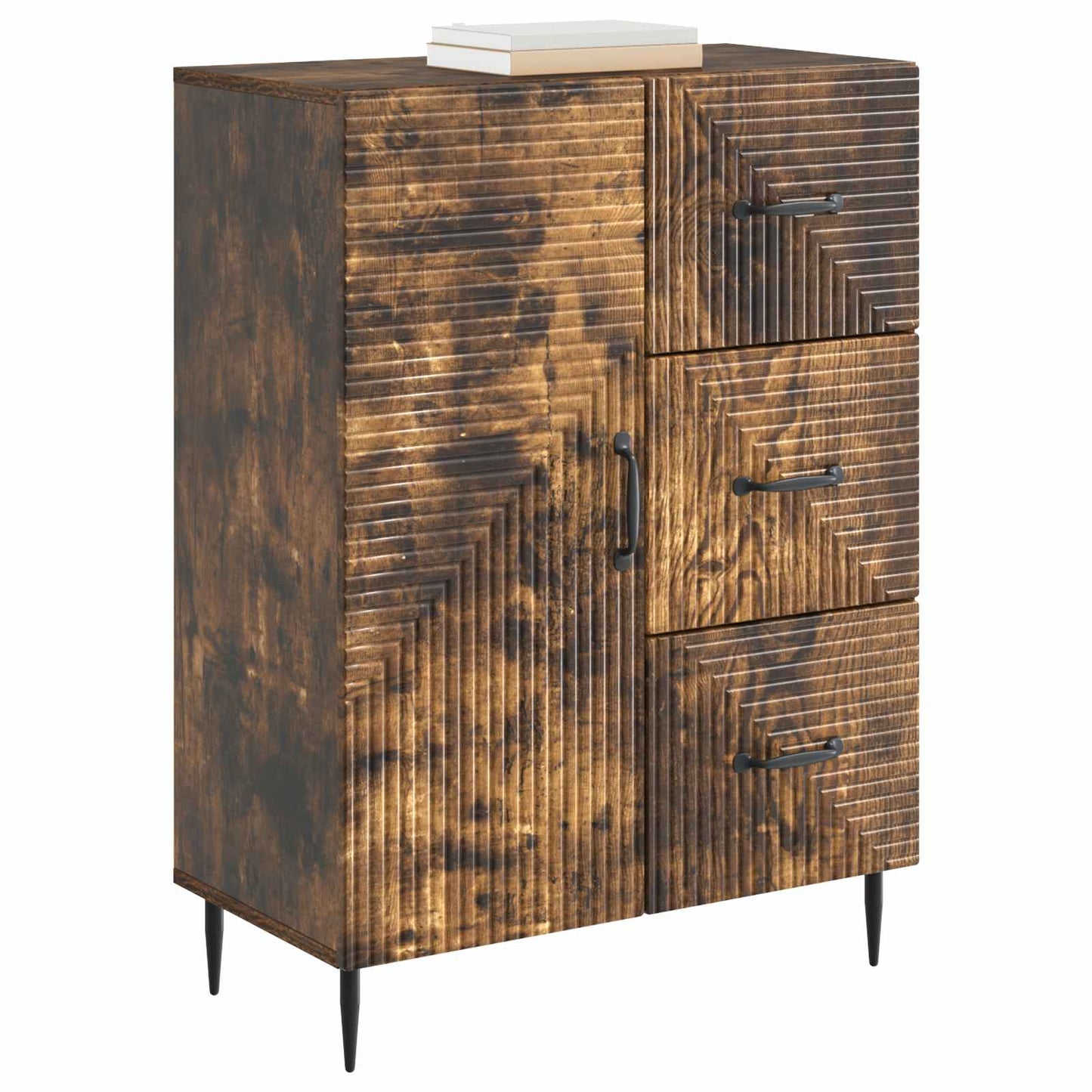 Sideboard Røget eg 66 x 34,5 x 89,5 cm Konstrueret træ