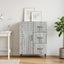 Sideboard Grå sonoma-eg 66 x 34,5 x 89,5 cm Konstrueret træ