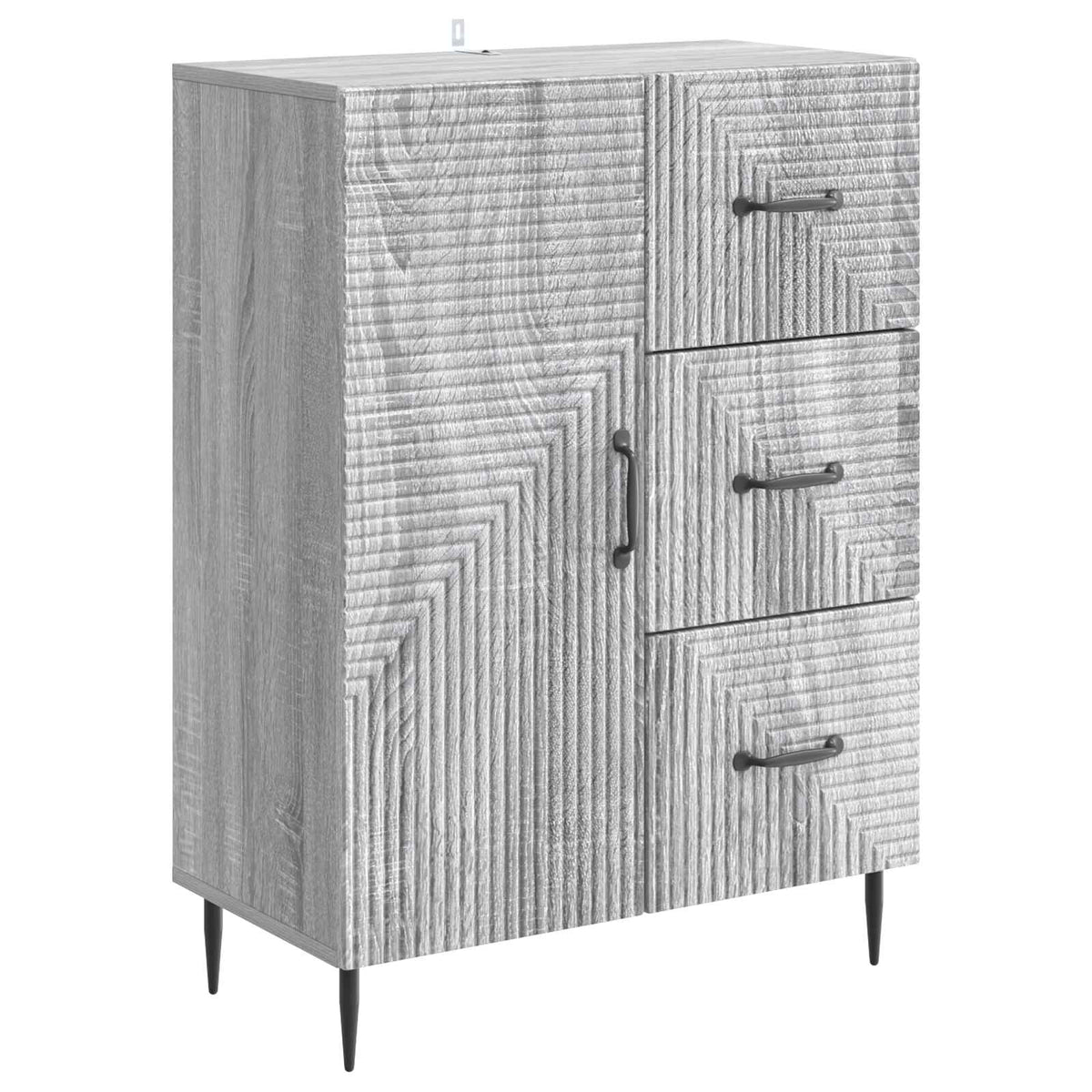 Sideboard Grå sonoma-eg 66 x 34,5 x 89,5 cm Konstrueret træ