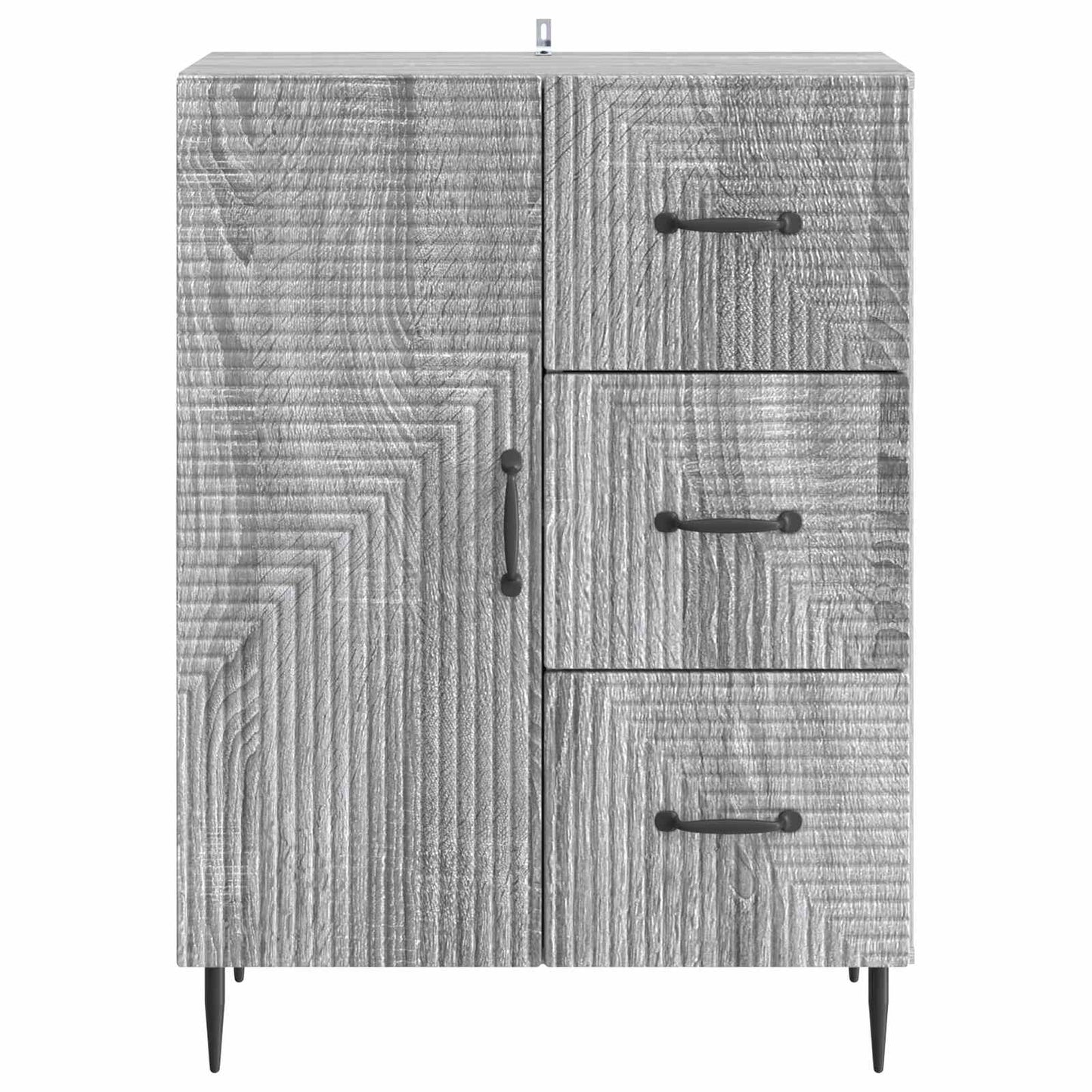 Sideboard Grå sonoma-eg 66 x 34,5 x 89,5 cm Konstrueret træ