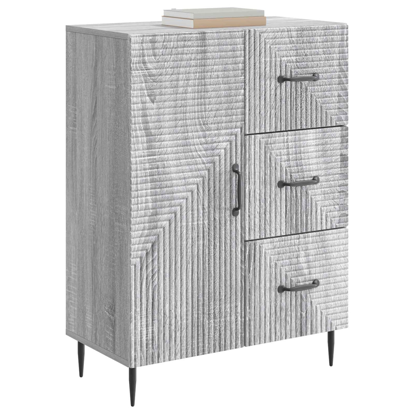 Sideboard Grå sonoma-eg 66 x 34,5 x 89,5 cm Konstrueret træ