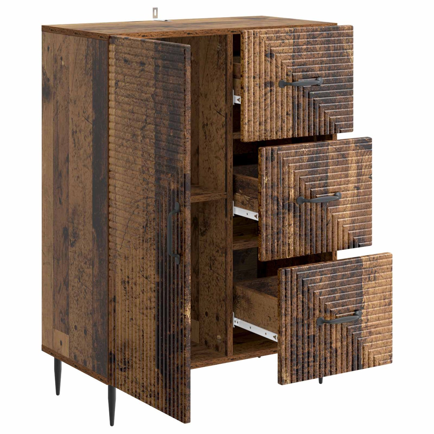 Sideboard Gammelt træ 66 x 34,5 x 89,5 cm Konstrueret træ