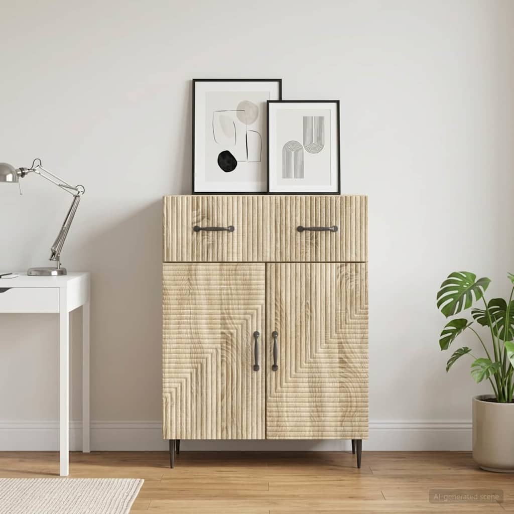 Sideboard Sonoma-eg 66 x 34,5 x 89,5 cm Konstrueret træ