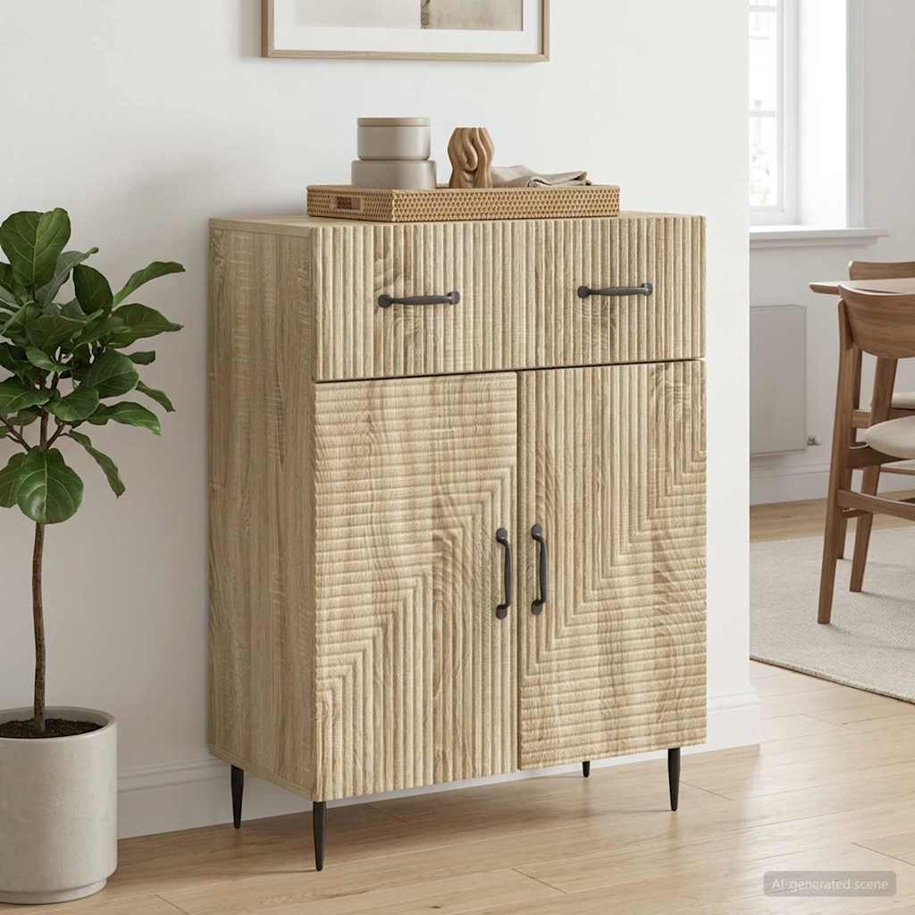 Sideboard Sonoma-eg 66 x 34,5 x 89,5 cm Konstrueret træ