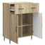 Sideboard Sonoma-eg 66 x 34,5 x 89,5 cm Konstrueret træ