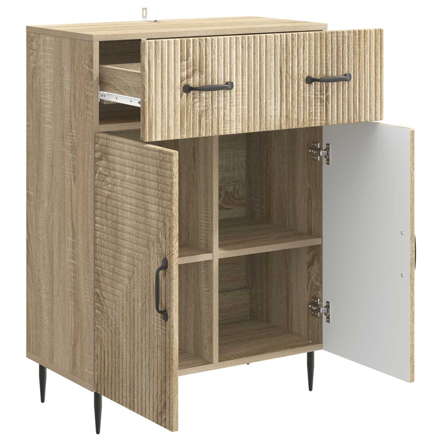 Sideboard Sonoma-eg 66 x 34,5 x 89,5 cm Konstrueret træ