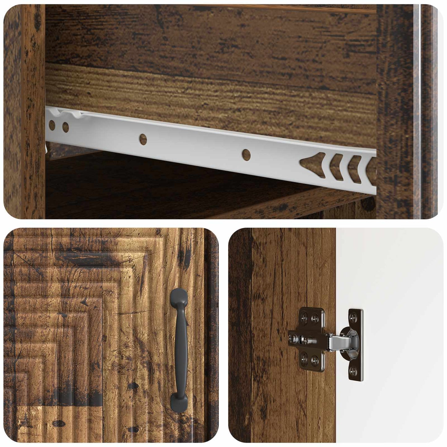 Sideboard Gammelt træ 66 x 34,5 x 89,5 cm Konstrueret træ
