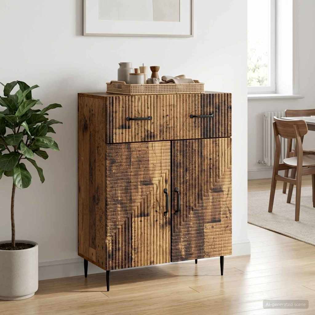 Sideboard Gammelt træ 66 x 34,5 x 89,5 cm Konstrueret træ