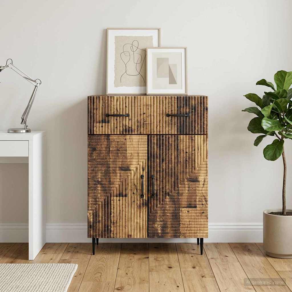 Sideboard Gammelt træ 66 x 34,5 x 89,5 cm Konstrueret træ