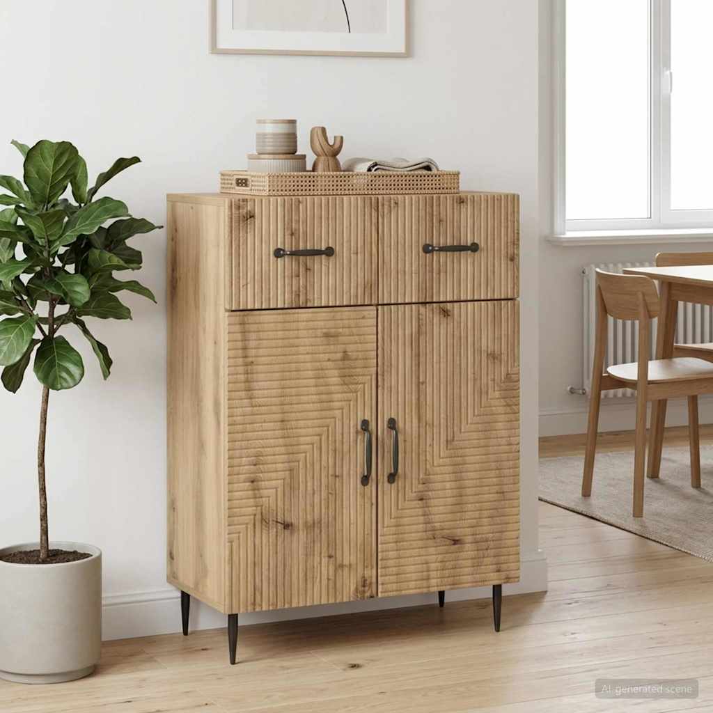 Sideboard Artisan-eg 66 x 34,5 x 89,5 cm Konstrueret træ