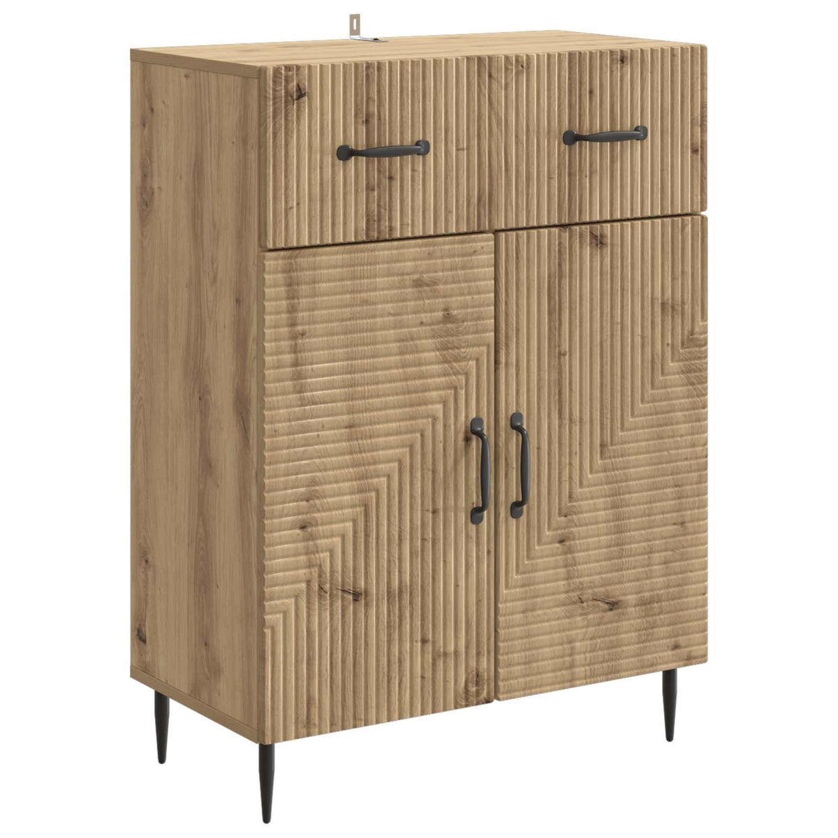 Sideboard Artisan-eg 66 x 34,5 x 89,5 cm Konstrueret træ