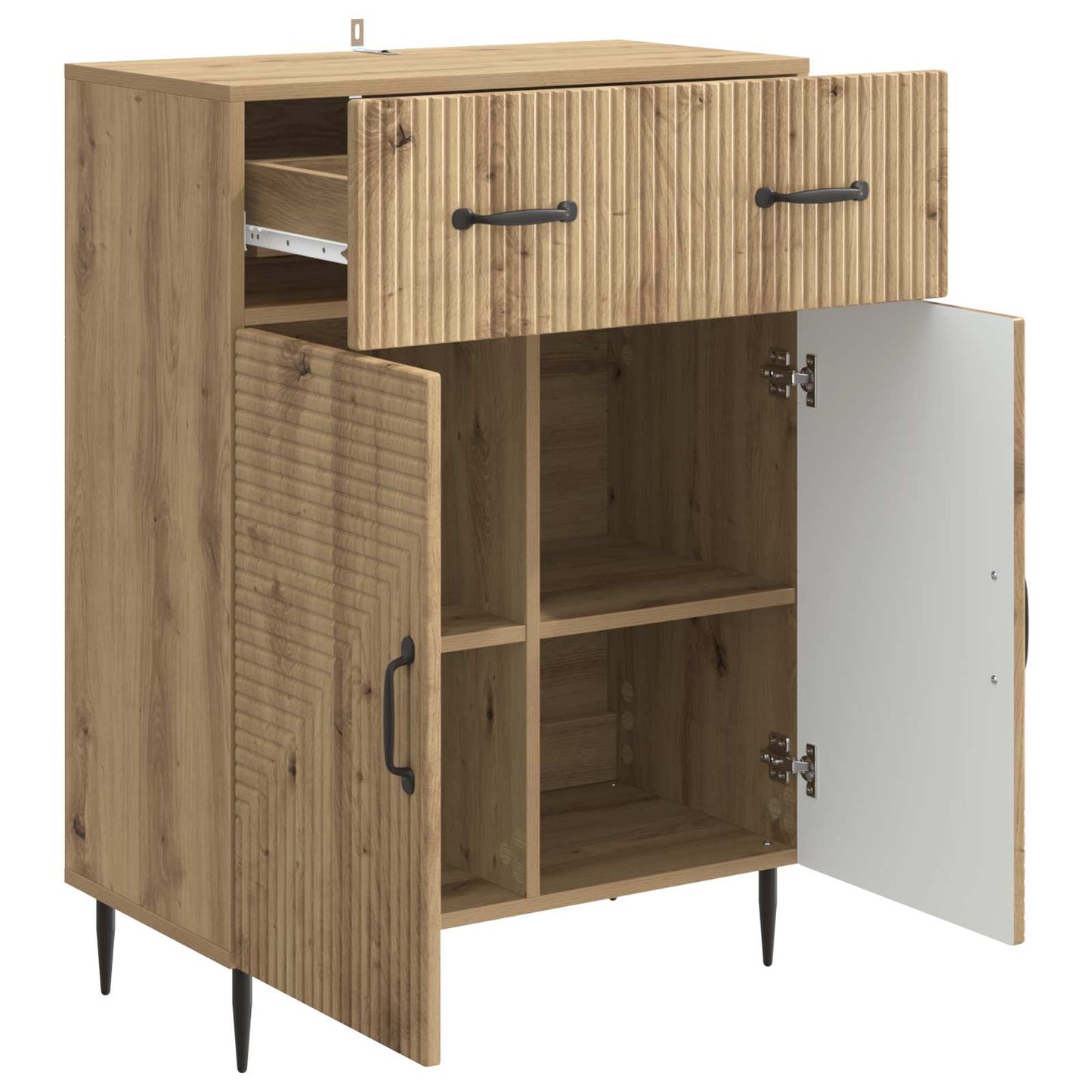 Sideboard Artisan-eg 66 x 34,5 x 89,5 cm Konstrueret træ