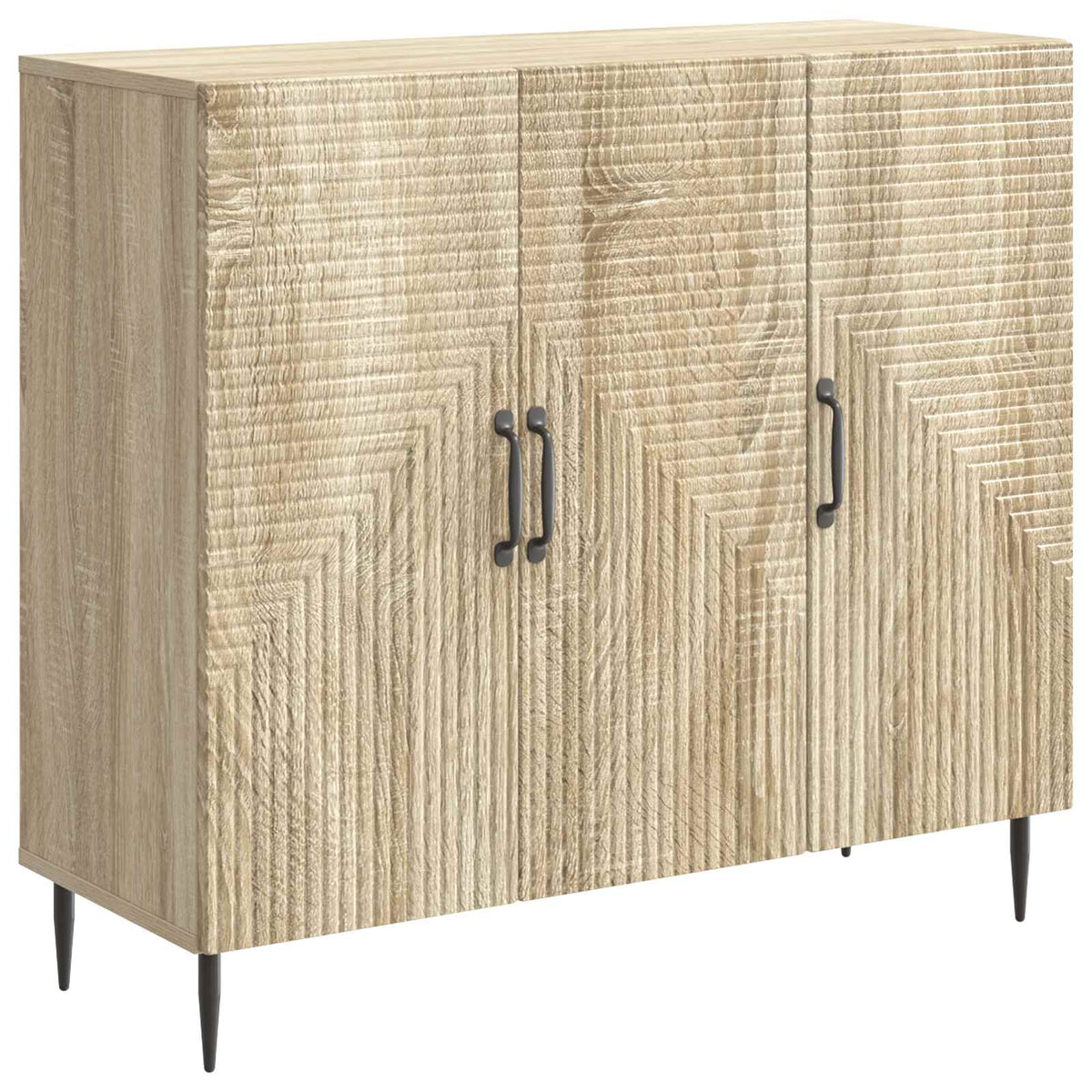 Sideboard Sonoma-eg 89 x 34,5 x 80 cm Konstrueret træ