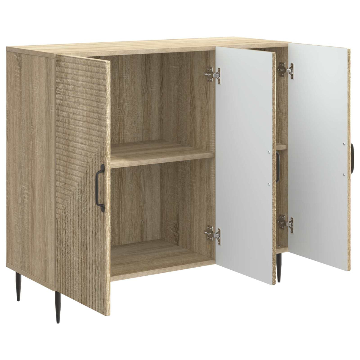Sideboard Sonoma-eg 89 x 34,5 x 80 cm Konstrueret træ