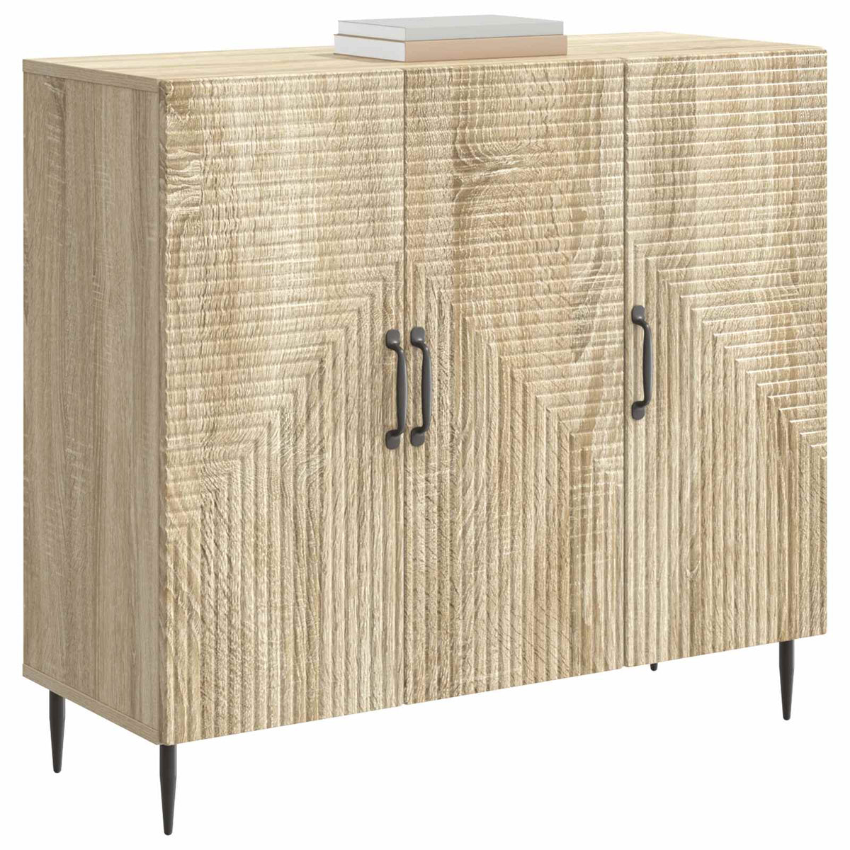 Sideboard Sonoma-eg 89 x 34,5 x 80 cm Konstrueret træ