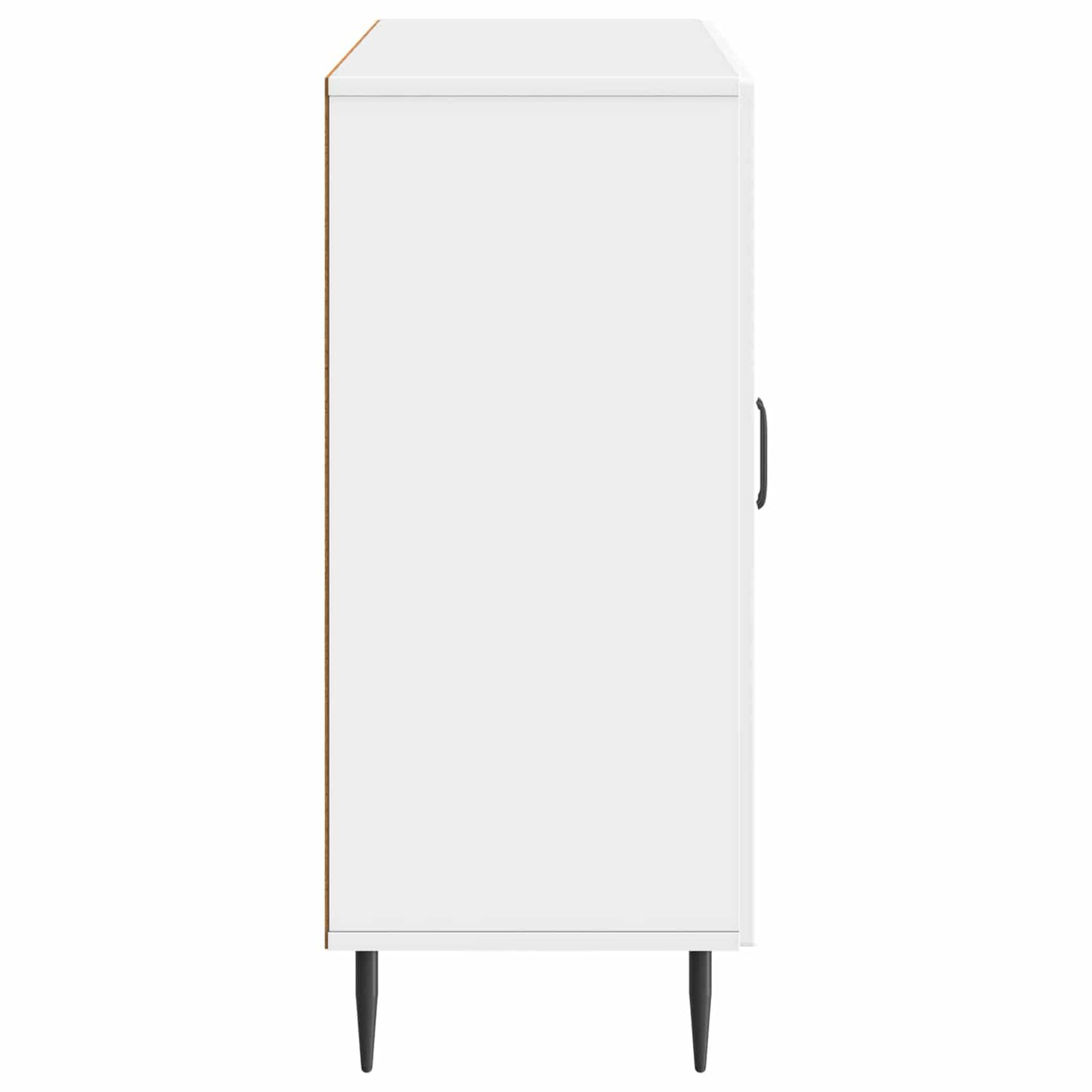 Sideboard Hvid højglans 89 x 34,5 x 80 cm Konstrueret træ
