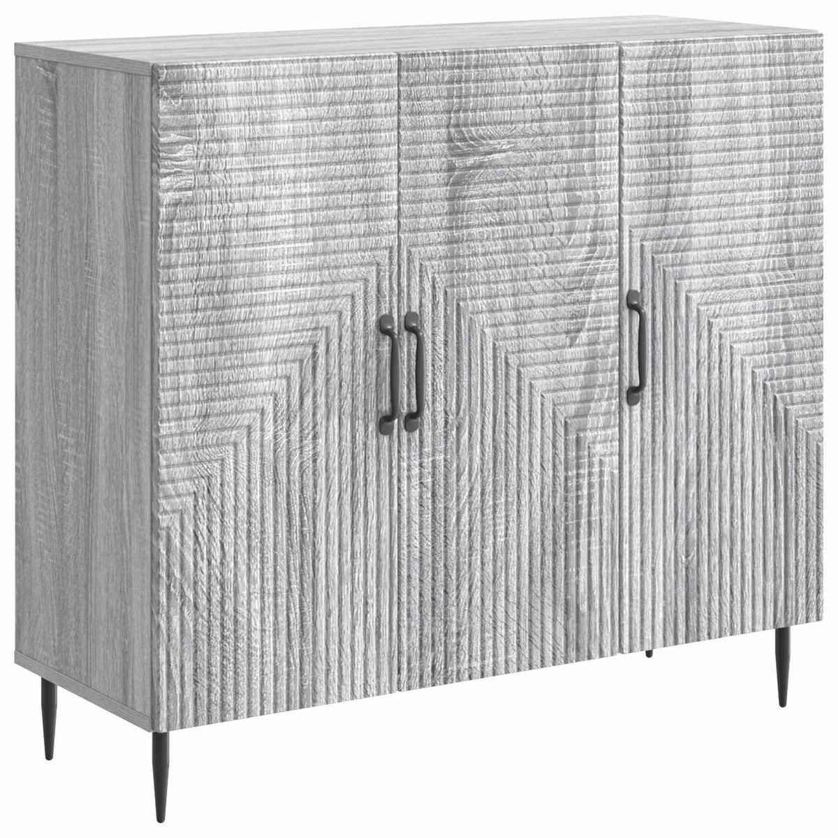 Sideboard Grå sonoma-eg 89 x 34,5 x 80 cm Konstrueret træ