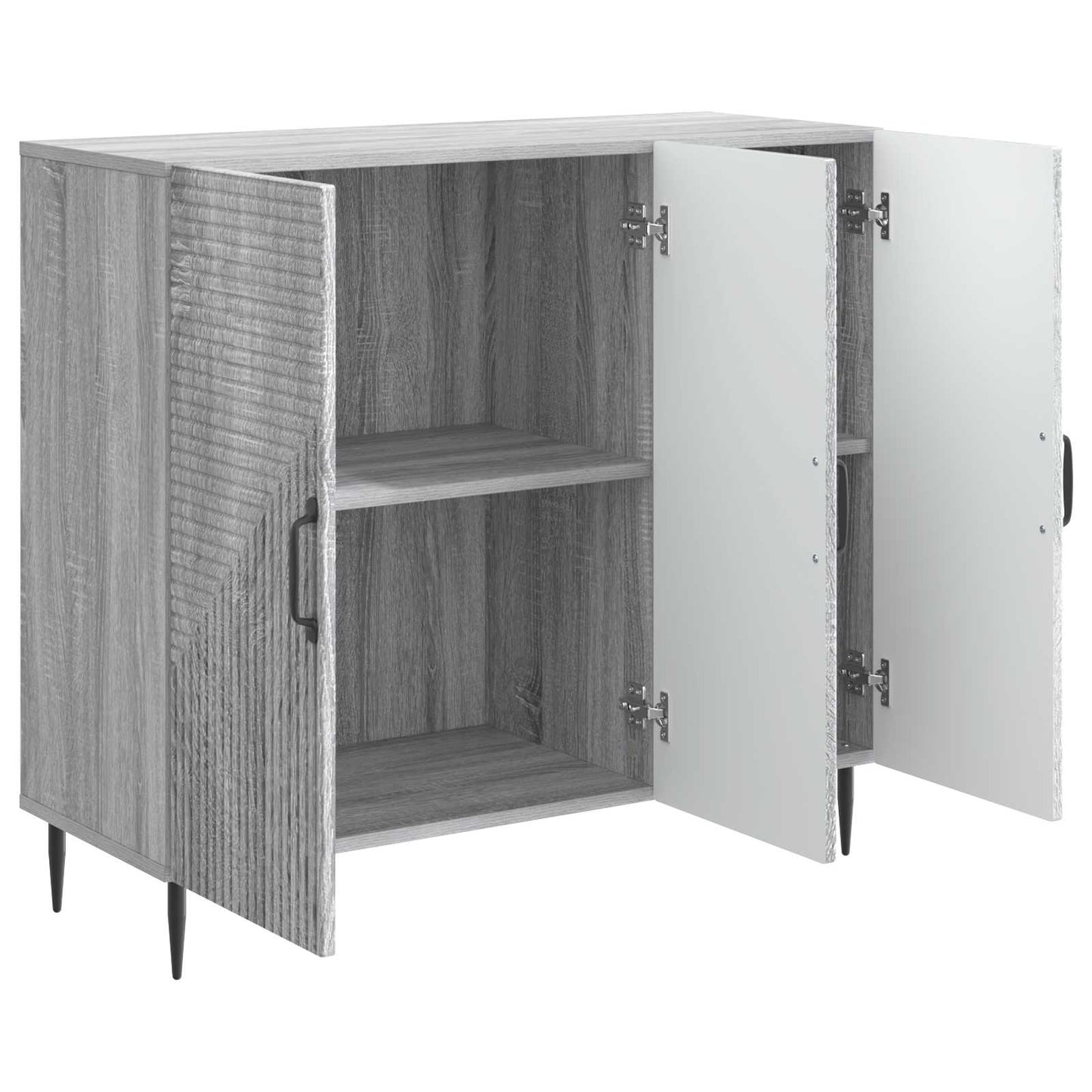 Sideboard Grå sonoma-eg 89 x 34,5 x 80 cm Konstrueret træ