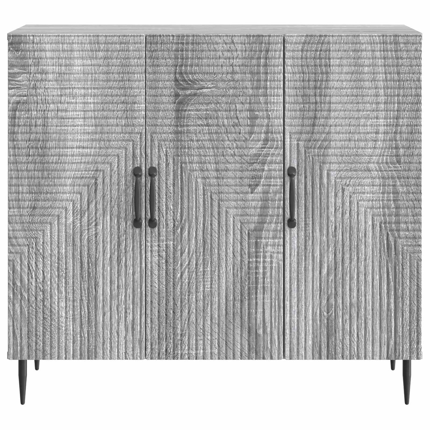 Sideboard Grå sonoma-eg 89 x 34,5 x 80 cm Konstrueret træ