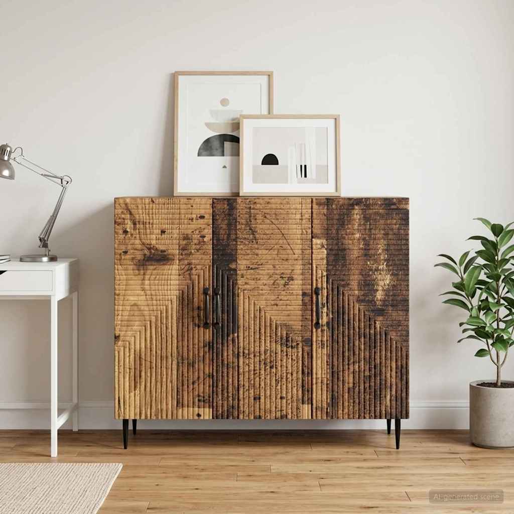 Sideboard Gammelt træ 89 x 34,5 x 80 cm Konstrueret træ