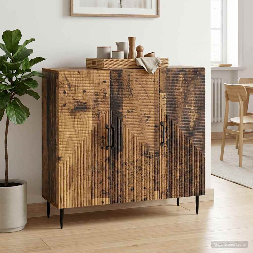 Sideboard Gammelt træ 89 x 34,5 x 80 cm Konstrueret træ