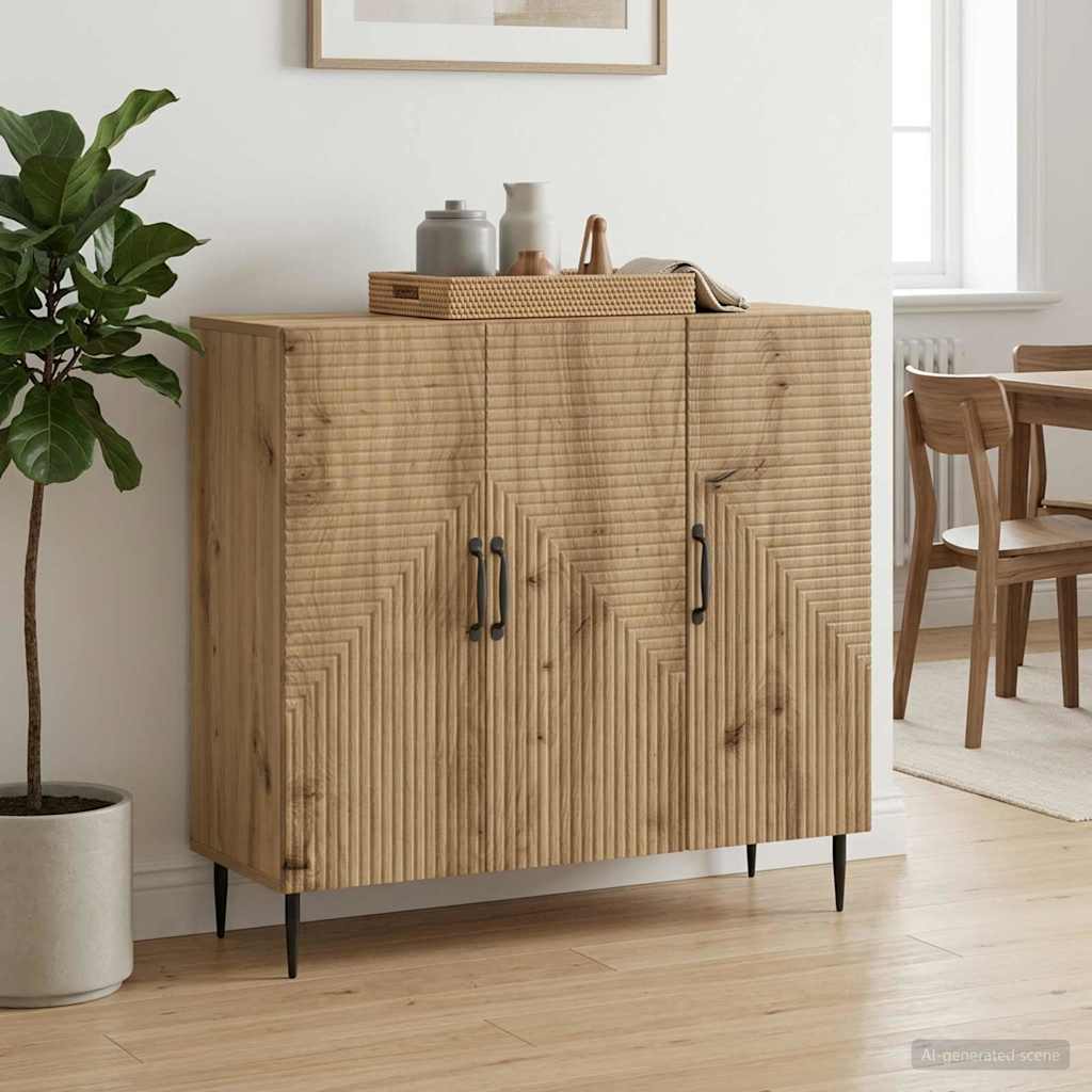 Sideboard Artisan-eg 89 x 34,5 x 80 cm Konstrueret træ