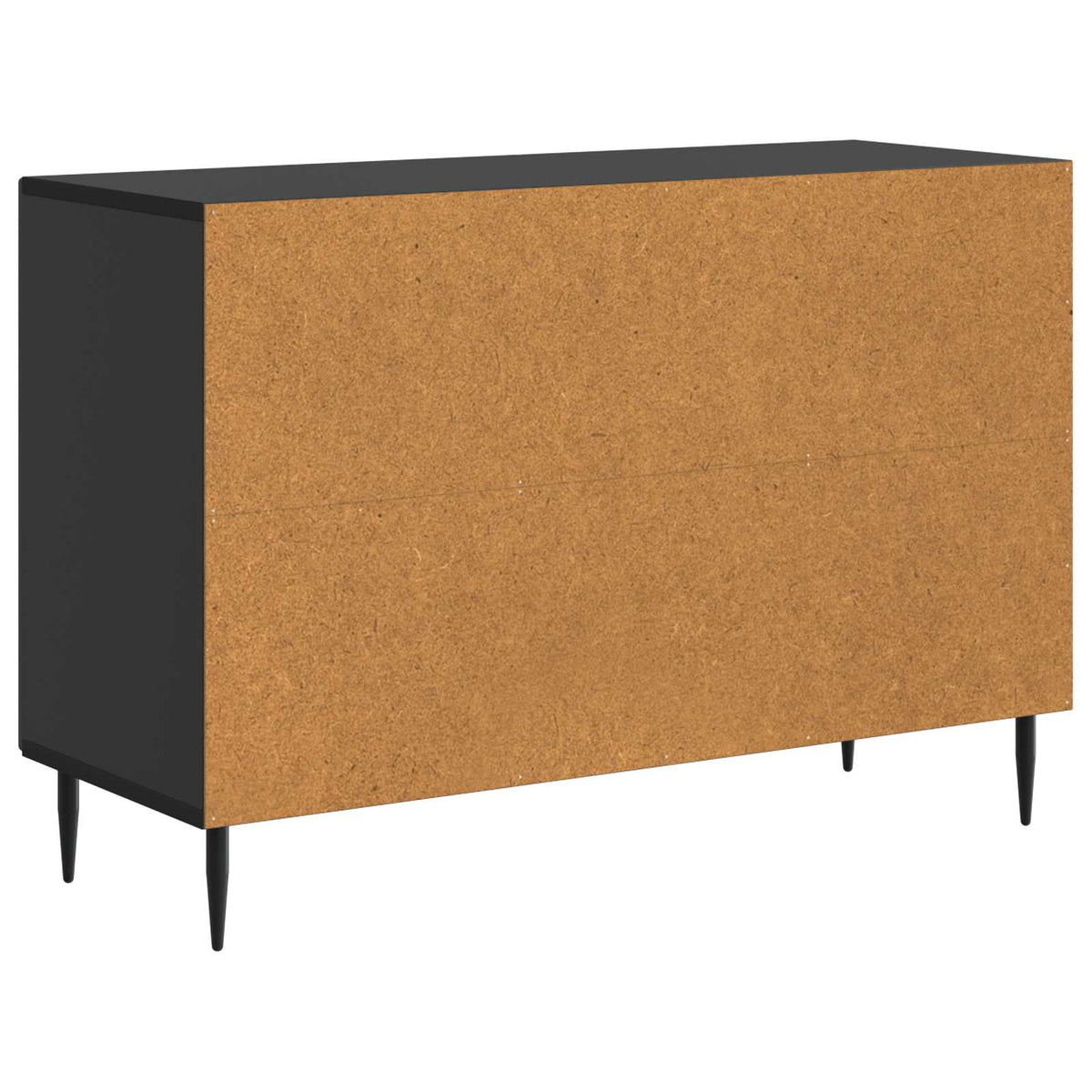 Sideboard med skuffe Sort 89 x 34,5 x 60 cm Konstrueret træ
