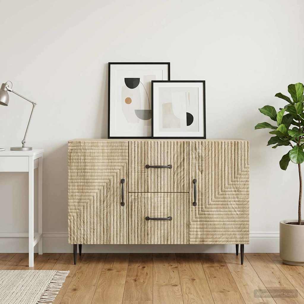 Sideboard Sonoma-eg 89 x 34,5 x 60 cm Konstrueret træ
