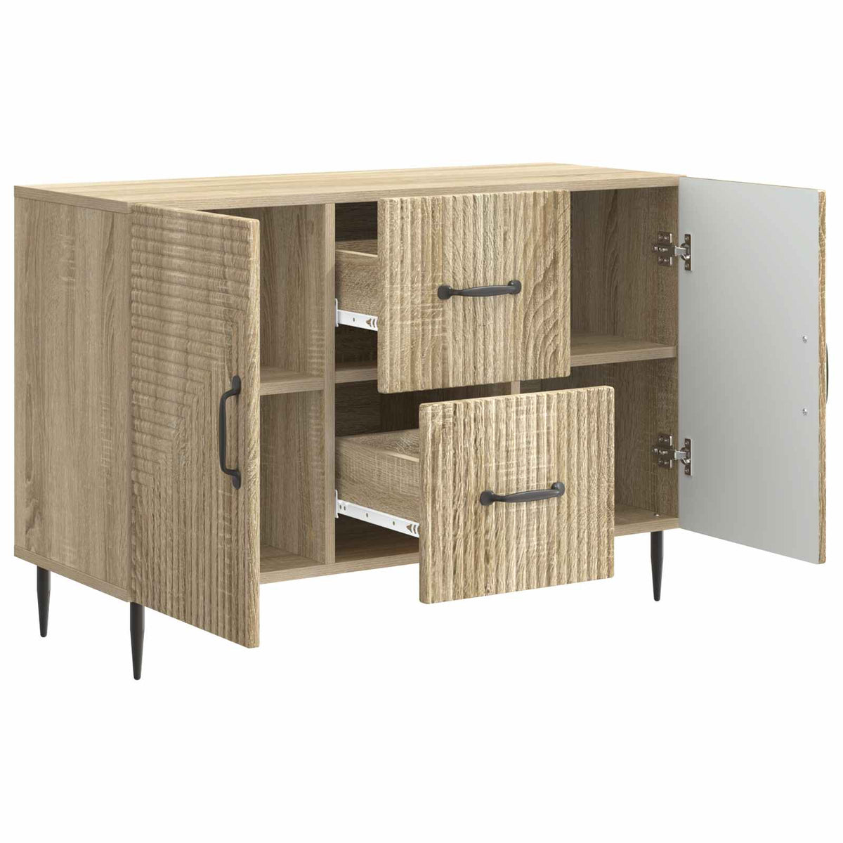 Sideboard Sonoma-eg 89 x 34,5 x 60 cm Konstrueret træ
