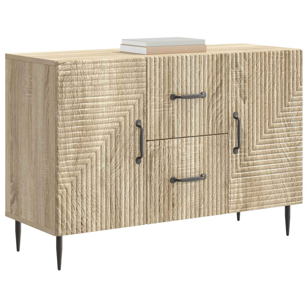 Sideboard Sonoma-eg 89 x 34,5 x 60 cm Konstrueret træ