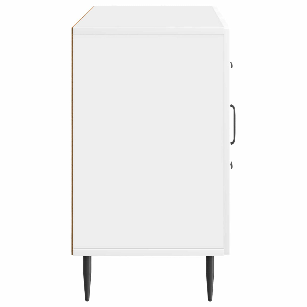 Sideboard Hvid højglans 89 x 34,5 x 60 cm Konstrueret træ