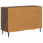 Sideboard med skuffe Røget eg 89 x 34,5 x 60 cm Konstrueret træ